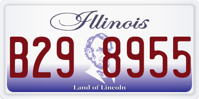 IL license plate B298955