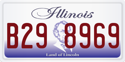IL license plate B298969