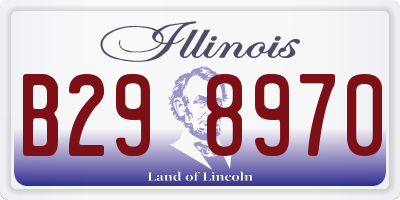 IL license plate B298970