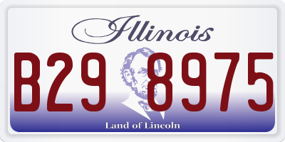 IL license plate B298975