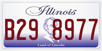 IL license plate B298977
