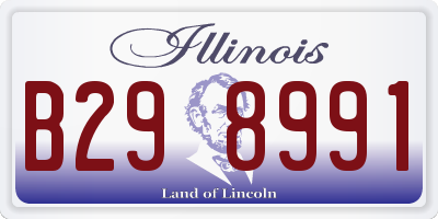 IL license plate B298991