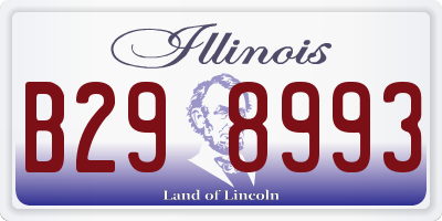 IL license plate B298993