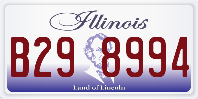 IL license plate B298994