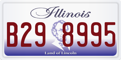 IL license plate B298995