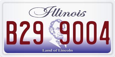 IL license plate B299004