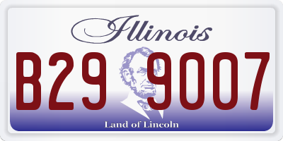 IL license plate B299007
