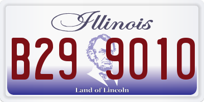 IL license plate B299010