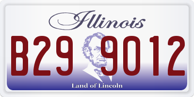 IL license plate B299012