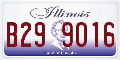 IL license plate B299016