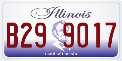 IL license plate B299017
