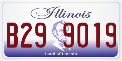 IL license plate B299019