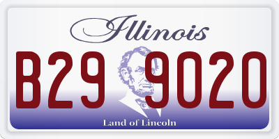IL license plate B299020