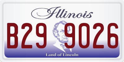 IL license plate B299026