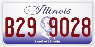 IL license plate B299028