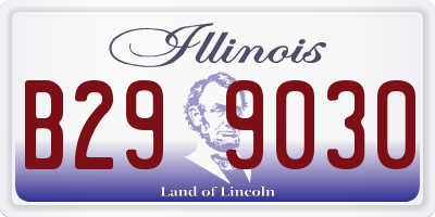 IL license plate B299030
