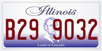 IL license plate B299032