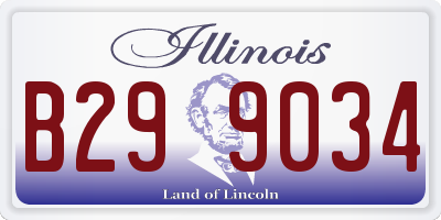IL license plate B299034