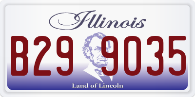 IL license plate B299035