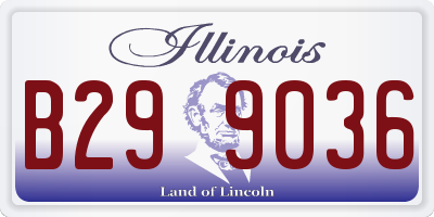 IL license plate B299036