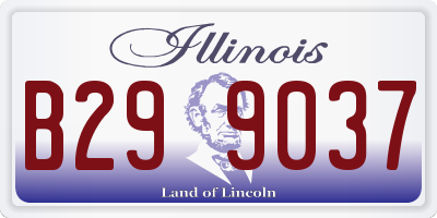 IL license plate B299037