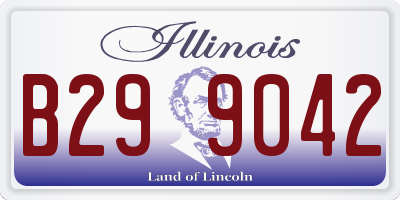 IL license plate B299042