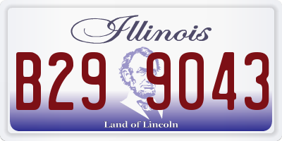IL license plate B299043