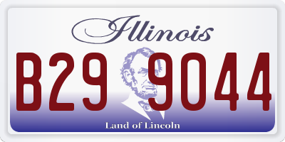 IL license plate B299044