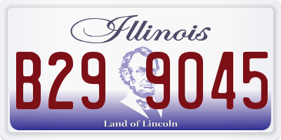 IL license plate B299045