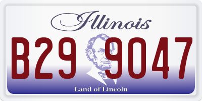 IL license plate B299047