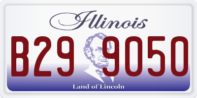 IL license plate B299050