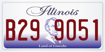 IL license plate B299051