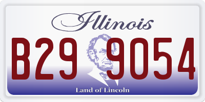 IL license plate B299054