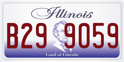 IL license plate B299059