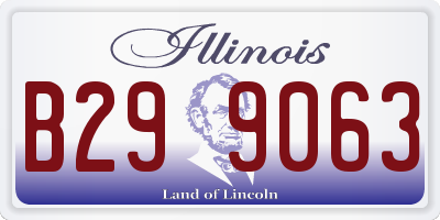 IL license plate B299063