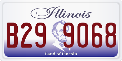 IL license plate B299068
