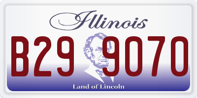 IL license plate B299070