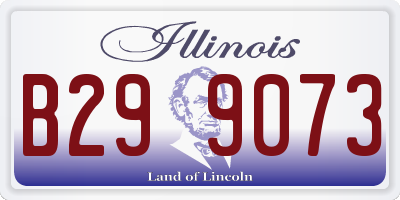 IL license plate B299073