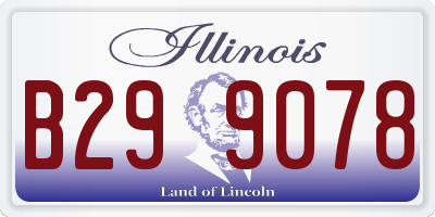 IL license plate B299078