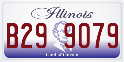IL license plate B299079
