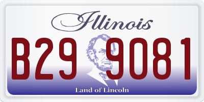 IL license plate B299081