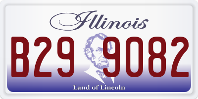 IL license plate B299082