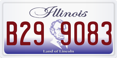 IL license plate B299083