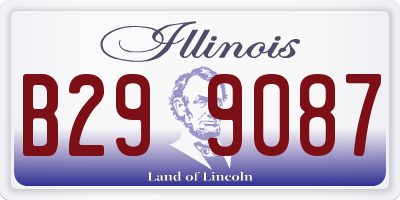 IL license plate B299087