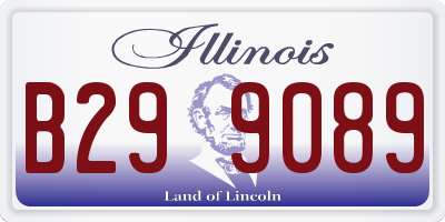 IL license plate B299089