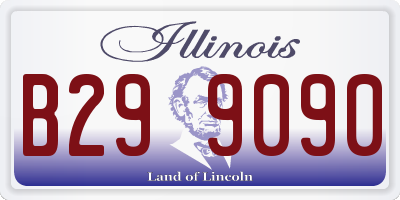 IL license plate B299090