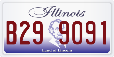 IL license plate B299091
