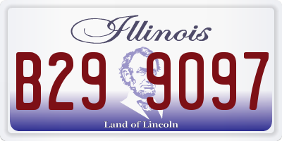 IL license plate B299097
