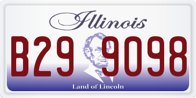 IL license plate B299098
