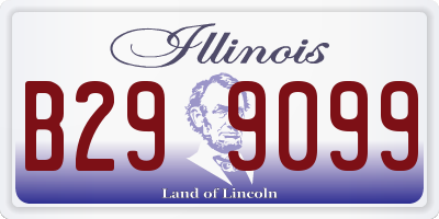 IL license plate B299099